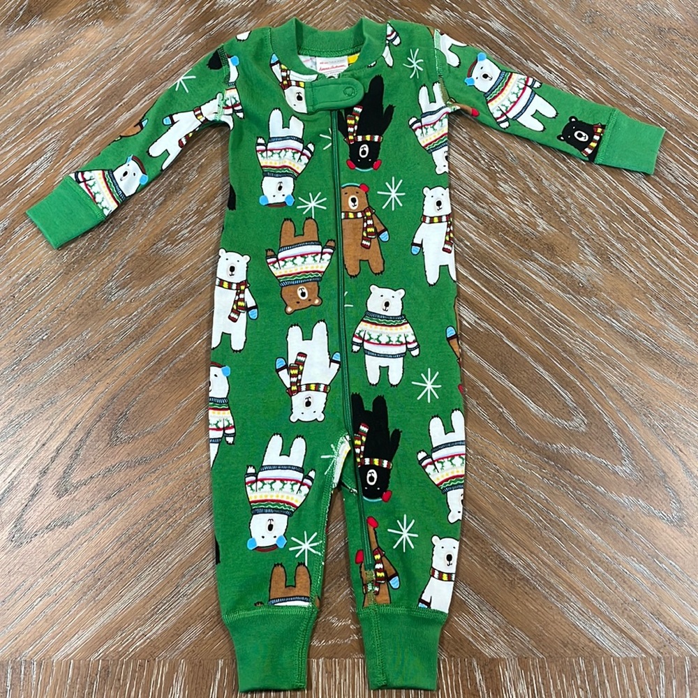 HANNA ANDERSSON 3-6 Month Winter Bear Onesie